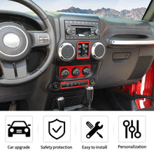 For 2011-18 Jeep Wrangler JK Air Conditioner Emergency Light Switch Trim Frame RT-TCZ