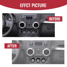 For 2011-18 Jeep Wrangler JK/ Compass 2010-2016 Patriot 5X Air Conditioner Audio CD Switch Knob Trim RT-TCZ