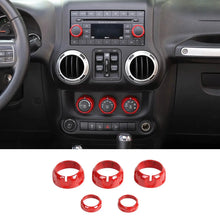 For 2011-18 Jeep Wrangler JK/ Compass 2010-2016 Patriot 5X Air Conditioner Audio CD Switch Knob Trim RT-TCZ