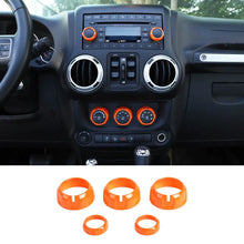 For 2011-18 Jeep Wrangler JK/ Compass 2010-2016 Patriot 5X Air Conditioner Audio CD Switch Knob Trim RT-TCZ