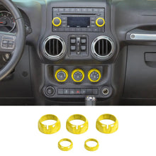 For 2011-18 Jeep Wrangler JK/ Compass 2010-2016 Patriot 5X Air Conditioner Audio CD Switch Knob Trim RT-TCZ