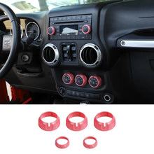 For 2011-18 Jeep Wrangler JK/ Compass 2010-2016 Patriot 5X Air Conditioner Audio CD Switch Knob Trim RT-TCZ