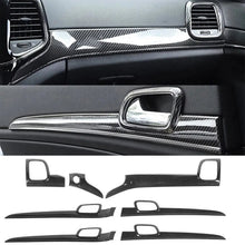 For 2011-2013 Jeep Grand Cherokee WK2 Interior Dash Panel & Door Handle Trim Cover Kit (7 pcs) RT-TCZ