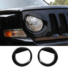 For 2011-2016 Jeep Patriot Headlight Trim Angry Eyes Style Front Lamp Bezels RT-TCZ
