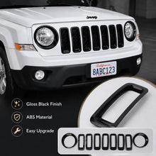For 2011-2017 Jeep Patriot Headlight Grille Inserts Cover Frame Trim Kit ABS 9pcs RT-TCZ