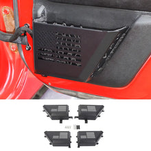 For 2011-2017 Jeep Wrangler JK Interior Front Rear Door Mesh Storage Box (4 pcs) RT-TCZ