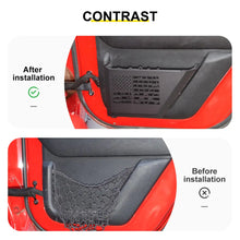 For 2011-2017 Jeep Wrangler JK Interior Front Rear Door Mesh Storage Box (4 pcs) RT-TCZ