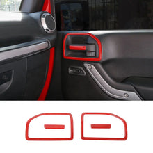 For 2011-2018 Jeep Wrangler JK 2 Door Inner Door Handle Frame Trim（4 pcs） RT-TCZ