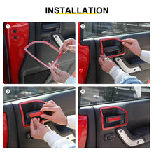 For 2011-2018 Jeep Wrangler JK 2 Door Inner Door Handle Frame Trim（4 pcs） RT-TCZ