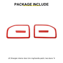 For 2011-2018 Jeep Wrangler JK 2 Door Inner Door Handle Frame Trim（4 pcs） RT-TCZ
