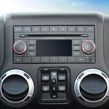For 2011-2018 Jeep Wrangler JK/2010-2015 Compass/2011-2015 Patriot Center Console Audio CD Switch Knob Ring Cover (2 pcs) RT-TCZ