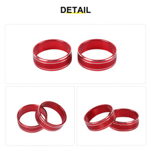 For 2011-2018 Jeep Wrangler JK/2010-2015 Compass/2011-2015 Patriot Center Console Audio CD Switch Knob Ring Cover (2 pcs) RT-TCZ