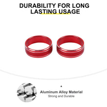 For 2011-2018 Jeep Wrangler JK/2010-2015 Compass/2011-2015 Patriot Center Console Audio CD Switch Knob Ring Cover (2 pcs) RT-TCZ