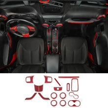 For 2011-2018 Jeep Wrangler JK 2Door 16PCS Full Set Interior Decoration Trim Cover Kit RT-TCZ