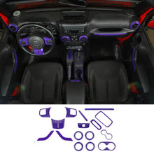 For 2011-2018 Jeep Wrangler JK 2Door 16PCS Full Set Interior Decoration Trim Cover Kit RT-TCZ