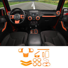 For 2011-2018 Jeep Wrangler JK 2Door 16PCS Full Set Interior Decoration Trim Cover Kit RT-TCZ