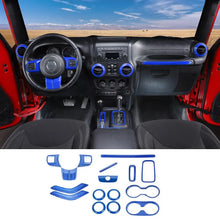 For 2011-2018 Jeep Wrangler JK 2Door 16PCS Full Set Interior Decoration Trim Cover Kit RT-TCZ