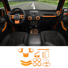 For 2011-2018 Jeep Wrangler JK 2Door 16PCS Full Set Interior Decoration Trim Cover Kit RT-TCZ