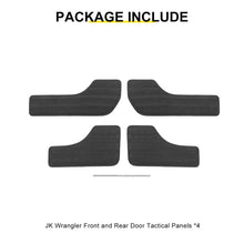 For 2011-2018 Jeep Wrangler JK 4-Door Version Front Rear Car Door Multifunction Tactical Hanging Board RT-TCZ