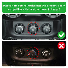 For 2011-2018 Jeep Wrangler JK 5X Air Conditioner AC Switch CD Button Knob Ring Trim RT-TCZ