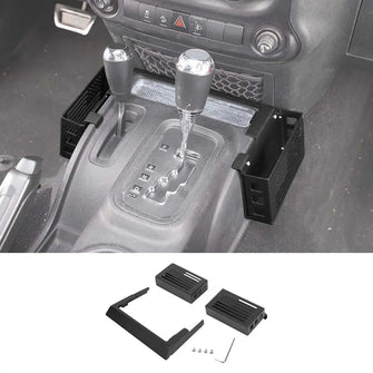For 2011-2018 Jeep Wrangler JK Aluminum Alloy Tray Gear Shift Center Console Storage Box RT-TCZ