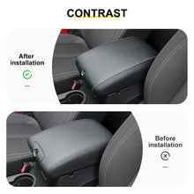 For 2011-2018 Jeep Wrangler JK Center Consol Armrest Box Pad Leather Cover Trim RT-TCZ