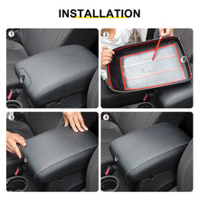 For 2011-2018 Jeep Wrangler JK Center Consol Armrest Box Pad Leather Cover Trim RT-TCZ