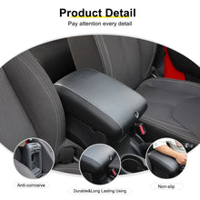 For 2011-2018 Jeep Wrangler JK Center Consol Armrest Box Pad Leather Cover Trim RT-TCZ