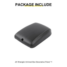 For 2011-2018 Jeep Wrangler JK Center Consol Armrest Box Pad Leather Cover Trim RT-TCZ
