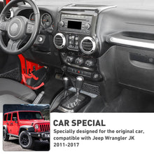 For 2011-2018 Jeep Wrangler JK Center Console Air Vent Switch & Gear Cup Holder Panel Cover Trim Kit (3 pcs) RT-TCZ