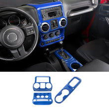 For 2011-2018 Jeep Wrangler JK Center Console Air Vent Switch & Gear Cup Holder Panel Cover Trim (3 pcs) RT-TCZ