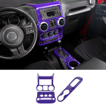 For 2011-2018 Jeep Wrangler JK Center Console Air Vent Switch & Gear Cup Holder Panel Cover Trim (3 pcs) RT-TCZ
