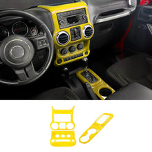 For 2011-2018 Jeep Wrangler JK Center Console Air Vent Switch & Gear Cup Holder Panel Cover Trim (3 pcs) RT-TCZ