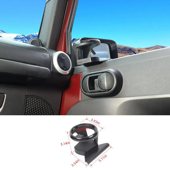 For 2011-2018 Jeep Wrangler JK Front Door Water Cup Bracket Holder  Black RT-TCZ