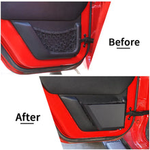 For 2011-2018 Jeep Wrangler JK Front/Rear Door Net Replacement Metal Door Storage Box  Map Pockets RT-TCZ