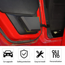 For 2011-2018 Jeep Wrangler JK Front/Rear Door Net Replacement Metal Door Storage Box  Map Pockets RT-TCZ