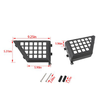 For 2011-2018 Jeep Wrangler JK Front & Rear Door Net Replacement Metal Map Storage Box Door Pocket Organizer RT-TCZ