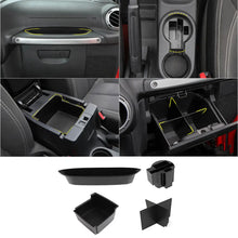 For 2011-2018 Jeep Wrangler JK Interior Center Console Armrest Storage Box Organizer Tray Insert RT-TCZ