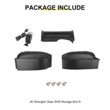 For 2011-2018 Jeep Wrangler JK Interior Center Console Gear Shift Storage Box Tray Organizer (3 pcs) RT-TCZ