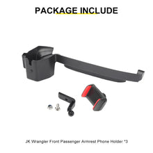 For 2011-2018 Jeep Wrangler JK Interior Co-pilot Handle Storage Box Mount Phone Holder RT-TCZ