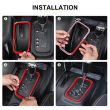 For 2011-2018 Jeep Wrangler JK Interior Gear Shift Panel Cover Trim Frame Ring RT-TCZ