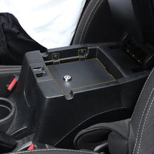 For 2011-2018 Jeep Wrangler JK Iron Center Console Armrest Box Safety Panel Cover Storage Case Lid with Lock Kit RT-TCZ