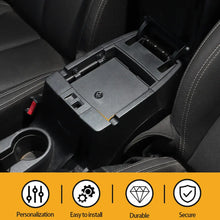 For 2011-2018 Jeep Wrangler JK Iron Center Console Armrest Box Safety Panel Cover Storage Case Lid with Lock Kit RT-TCZ