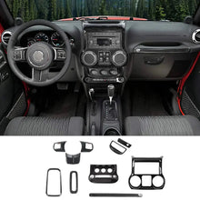 For 2011-2018 Jeep Wrangler JK JKU 10pcs Interior Decoration Trim Cover Kit RT-TCZ