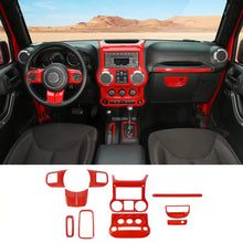 For 2011-2018 Jeep Wrangler JK JKU 10pcs Interior Decoration Trim Cover Kit RT-TCZ