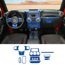 For 2011-2018 Jeep Wrangler JK JKU 10pcs Interior Decoration Trim Cover Kit RT-TCZ