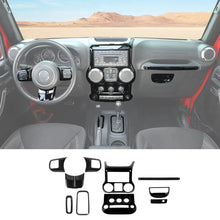 For 2011-2018 Jeep Wrangler JK JKU 10pcs Interior Decoration Trim Cover Kit RT-TCZ