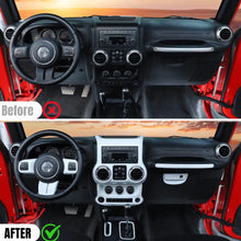 For 2011-2018 Jeep Wrangler JK JKU 10pcs Interior Decoration Trim Cover Kit RT-TCZ