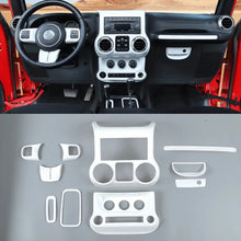 For 2011-2018 Jeep Wrangler JK JKU 10pcs Interior Decoration Trim Cover Kit RT-TCZ