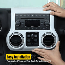 For 2011-2018 Jeep Wrangler JK JKU 10pcs Interior Decoration Trim Cover Kit RT-TCZ